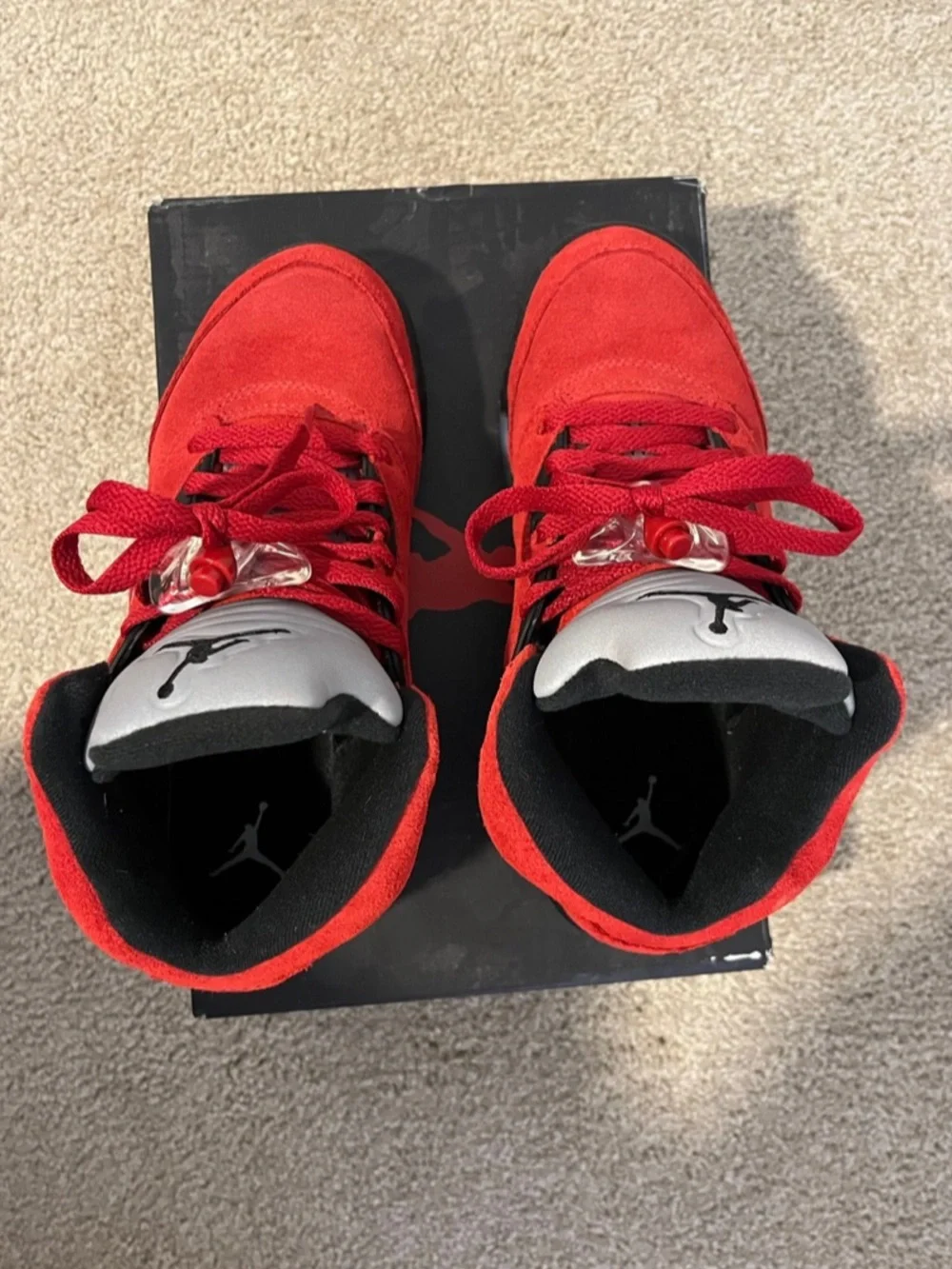 2021 Air Jordan 5 Retro Raging Bull Size 4.5Y 440888-600